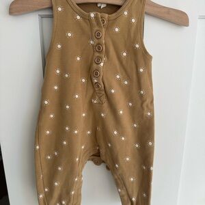 Quincy Mae Tan Sun Print Jumpsuit